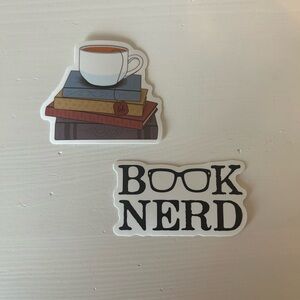 Free with any purchase! Book Nerd Sticker Set